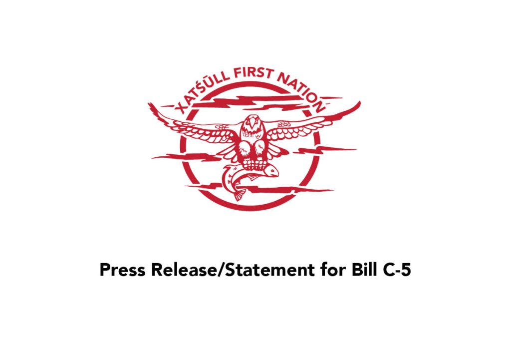 Press Release/Statement for Bill C-5