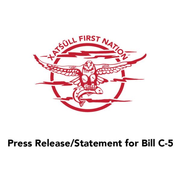 Press Release/Statement for Bill C-5