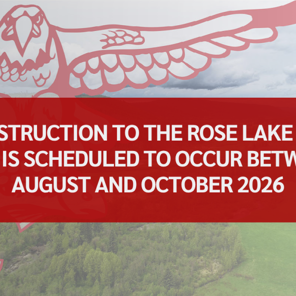 Construction to the Rose Lake Dam