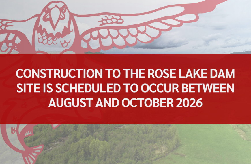 Construction to the Rose Lake Dam