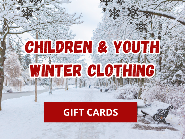 Gift Cards For XFN Children & Youth (Winter Clothing)